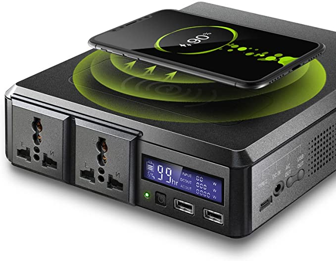 Outdoor Power Bank With Ac Outlet - Portable Power Station 200W, 154Wh Outdoor