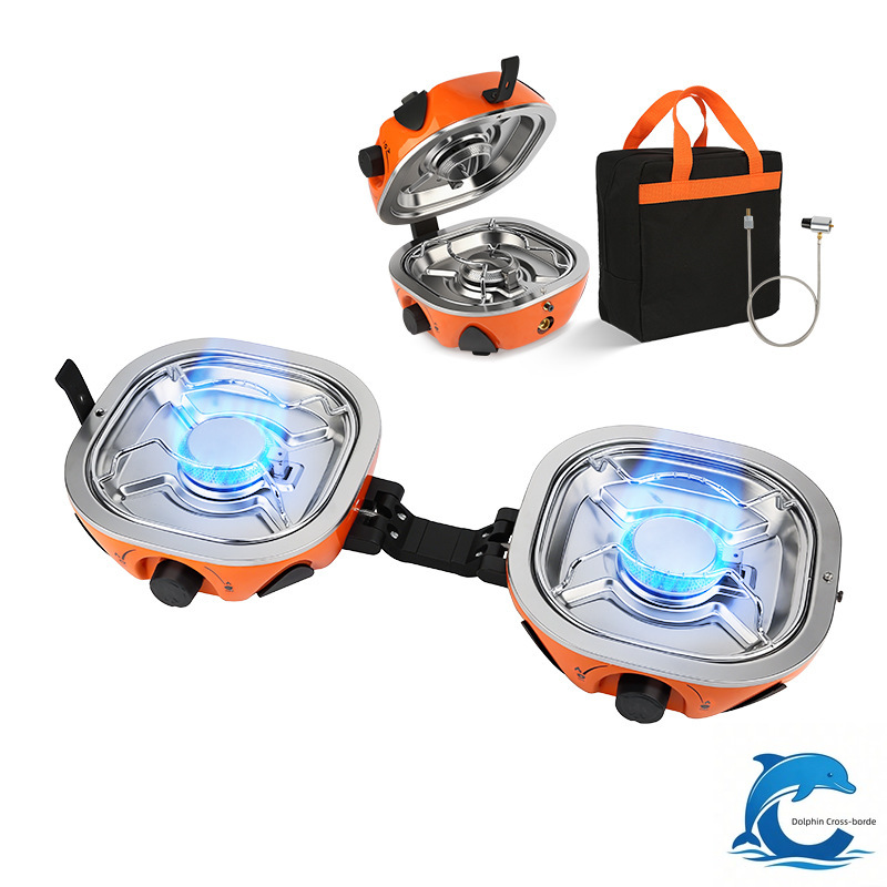 Outdoor Power Head - 2026 New Double Head Cassette Stove