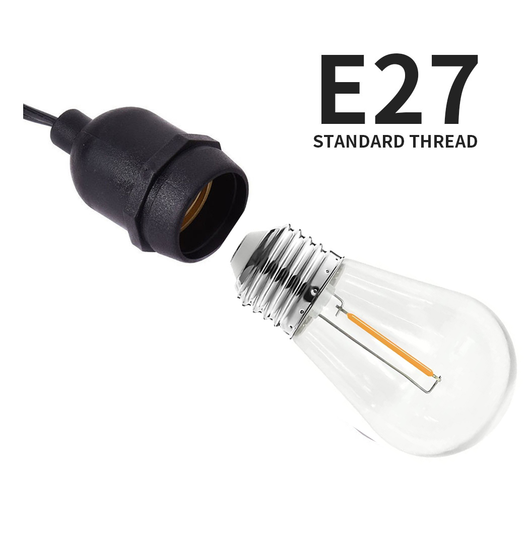 2026 New S14 E27 Filament LED  - Outdoor Power Lead Cover review and price