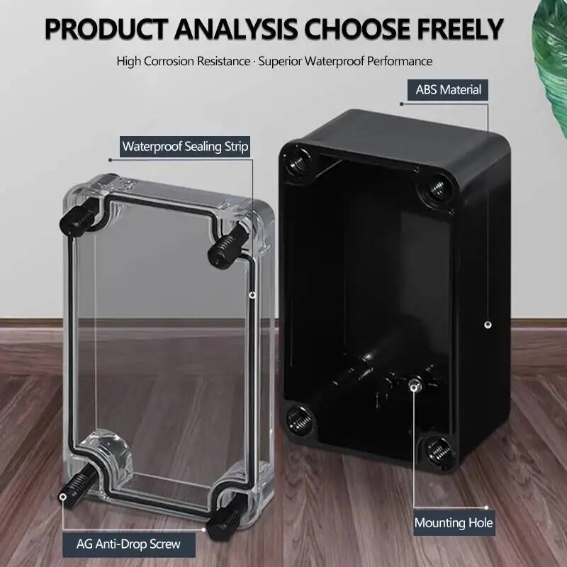 2pcs Transparent Cover Waterpr - Outdoor Power Supply Box review and price