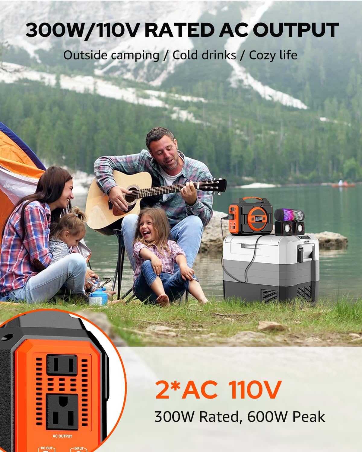 Portable 300W 220Wh Power Stat - Outdoor Power Bank With Ac Outlet review and price