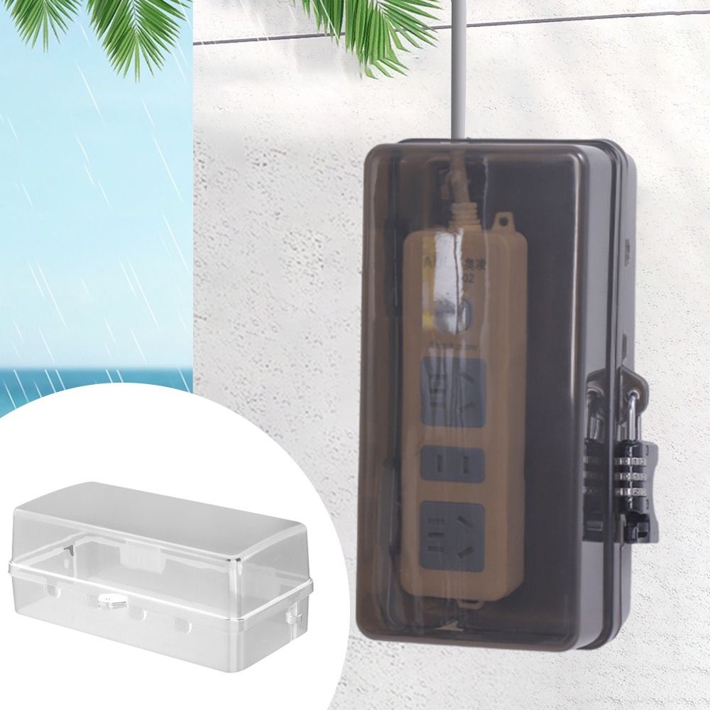 Portable Plastic Plug Box Anti - Outdoor Power Lead Cover review and price
