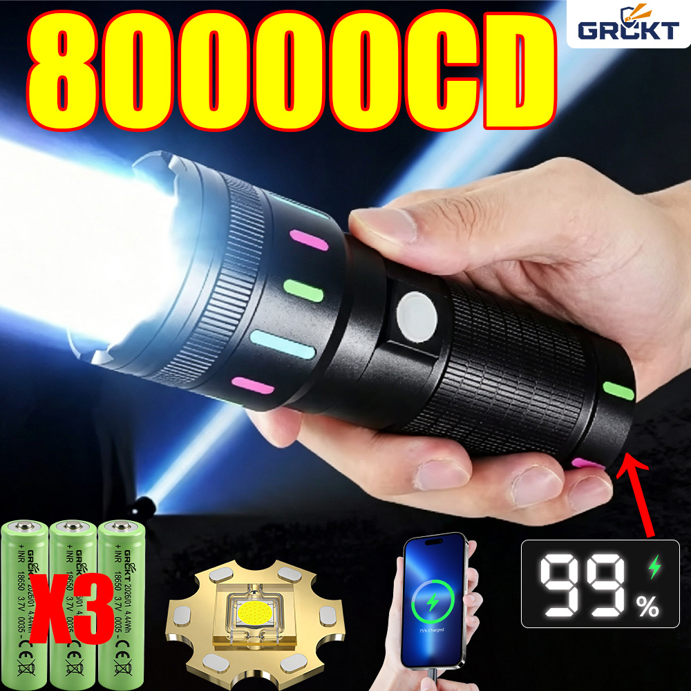 80000CD Most Powerful LED Flas - Outdoor Powerbank review and price