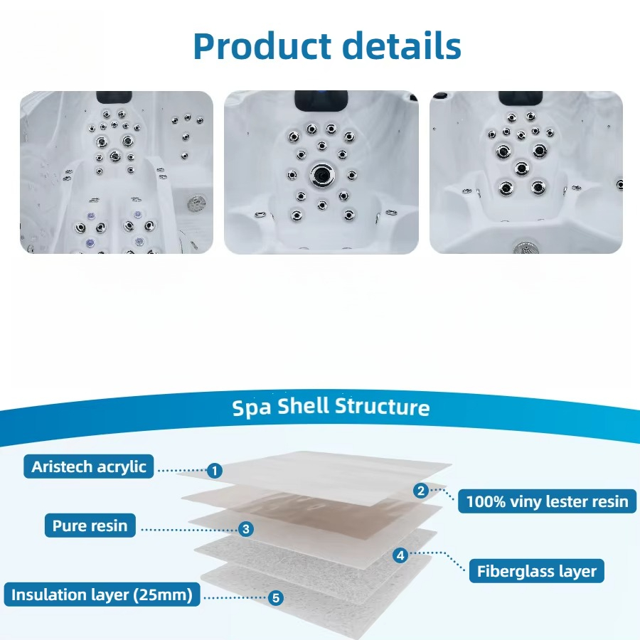 Freestanding Acrylic 6-Person  - Outdoor Power For Hot Tub review and price